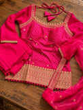Moon , Designer Pink  Top Palazo and Duppatta for women -RMP001KPD