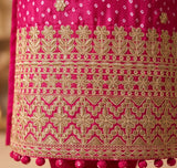 Moon , Designer Pink  Top Palazo and Duppatta for women -RMP001KPD