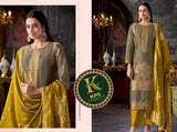 KPS Beautiful Designer Gadchola Silk Salwar Suit Material for women -SPARK001Y