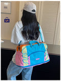 Trending Vibrant ultra spacious Expandable Travel & Gym Bag for Women -GUP001EBA