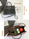 New Trendy Fashion Retro Leopard Print Tote Bag with Shoulder Belt -GUP001LBA