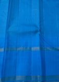 Anushka , White and Blue color combination Kanjivaram Silk Saree for women -SACHI001WB