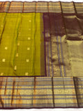 Vasundara , Kanchipuram Pure Handloom Vintage silk saree for women -SACHI001VSS