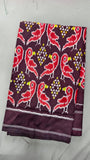 Narmada , Exclusive Pochampally twill ikkat silk saree for women -POCHA001SE