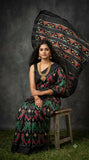 Ajanta , Exclusive Pochampally twill ikkat silk saree for women -POCHA001SA
