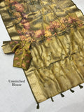 Chandana , Golden Glass Tissue Silk Saree for women -DP001TSS