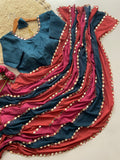 Beautiful Shilpa Shetty inspired  Bollywood Block Buster Design Sequins Saree for women -FOF001BR
