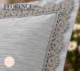 FLORENCE – Grey 4 Pcs Premium Boutique Comforter Set -RG001CSC