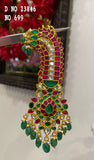 Manikya , Gold Finish Cutting Ruby stone Hairpin cum pendant for women -LUCK001PH