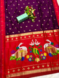 Exclusive New Festival Season 2026 Special Swan Munia Paithani Soft Silk Saree for women -MADHU001SSE