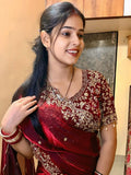 New Diwali 2026 Special Space Silk Saree with Ready made Blouse-AURA001SWB