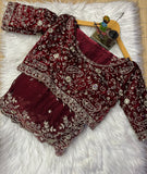 New Diwali 2026 Special Space Silk Saree with Ready made Blouse-AURA001SWB