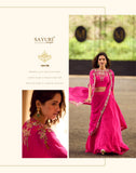 Designer Pink Karwachauth 2026 Special Saree with Shrug -RIMP001PSS