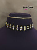 Aparna , Traditional Beads and Polki Kundan Choker for Women -SBR001WC