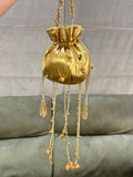 Gota Metallic Ghungroo Potli combo of 10 for return gifting -VI001GPC