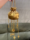 Gota Metallic Ghungroo Potli combo of 10 for return gifting -VI001GPC