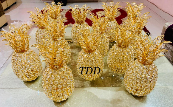 Set of 2 , Handcrafted Decorative Pineapple Tea light stand-VHDPDTS001