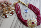 RITZ, KUNDAN CHOKER NECKLACE SET FOR WOMEN -RIKCNSW001