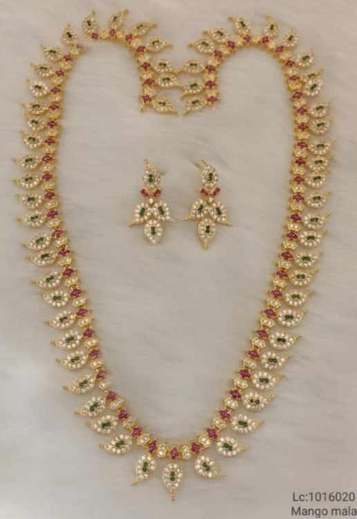 Tarinika Myra Antique Gold-plated Indian Jewelry Set With Long Necklace and  Earrings - Etsy
