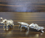 SET OF 2 ELEPHANT GERMAN SILVER KUMKUM DABBIS -SGWSEKD001