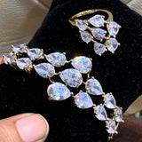 RITZ AMERICAN DIAMOND BRACELET AND RING COMBO-RIBRC001