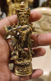BRASS ANTIQUE FINISH  KRISHNA IDOL FOR POOJA -SGTKI001