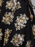 GORGEOUS BLACK SEQUINS LEHENGA FOR WOMEN -ZEELBL001