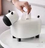 SHEEP DESIGN TISSUE HOLDER WITH TOOTH PICK DISPENSER-HDHITH001