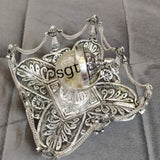 BEAUTIFUL ANTIQUE FINISH GERMAN SILVER KUMKUM DABBI -SNKD001