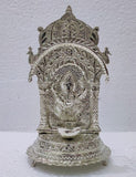 Antique German Silver washable Temple Model Ganesh Diya  limited edition exclusive collection-SIL001DG