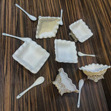 SET OF 6 ,IMPORTED GERMAN SILVER WAHSABLE CE CREAM BOWLS SET -SNIBS001