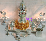 FESTIVAL SPECIAL GERMAN SILVER PUJA THALI-SGWPT0033