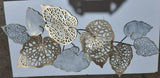 Metal Wall Leaf Interior Wall Decoration with LED Lighting  for Home Decor-BADG3HDWD001L