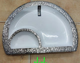 MULTI USE  WHITE CERAMIC PARTY PLATTER WITH DIP -SKDPP001