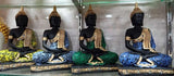 SET OF 4 BEAUTIFUL SITTING BUDDHA STATUES FOR HOME DECORATION-HDHDVBS001