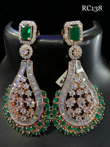 pharoah style diamond hanging earring