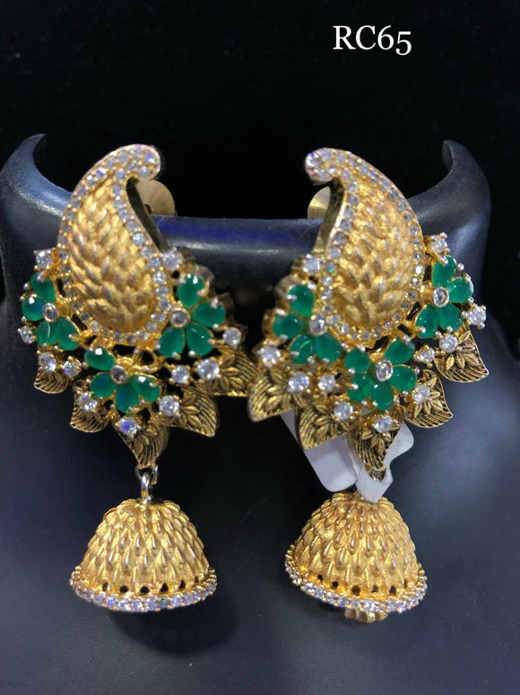 square jade and diamond earrings