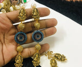 Marcasite evil eye gold Ganesha Long Chain