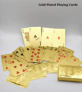 Gold plated playing cards