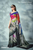 Digital printed sarees