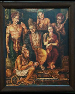 Rare Painting of Sree Rama Pattabishekam from Ayodhya