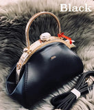 Women's Gold frame Handbags with solid gold handle