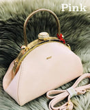 Women's Gold frame Handbags with solid gold handle