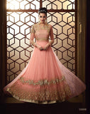 Your belief Glossy Majesty Royal Blossom  Pink Party Wear  Gown for Women series 15009 Semi stitched