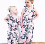 Pink Floral Jumpsuit for girls.