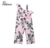 Pink Floral Jumpsuit for girls.