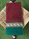 Narayanpet mercerized Cotton Sarees with Running Blouse Fabric