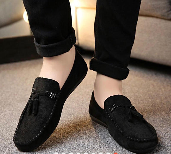 Designer Black Stylish Loafers for Men – www.soosi.co.in