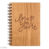 Classic Wooden Printed Note Book