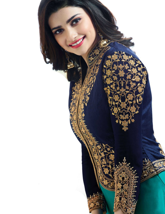 Salwar Suit with Embroidered Jacket.
